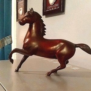 Solid brass stallion